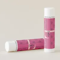 Beetroot Purple & Pink Hearts Personalized Lip Balm