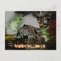 *~* Happy HALLOWEEN Spooky Scarey  Postcard