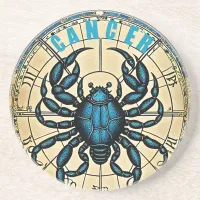 Cancer astrology sign coaster
