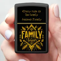 Family Bonds and Forever Love in Artistic Design Zippo Lighter