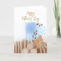 Abstract Floral Modern Father's Day Card