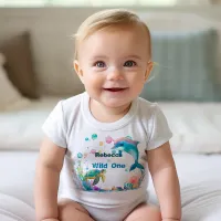 Wild One Playful Sea Life Baby Bodysuit