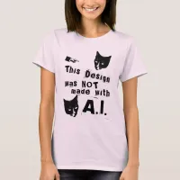 Fun Style Anti Artificial Intelligence Design T-Shirt