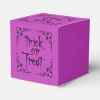 Poison Purple Trick or Treat Favor Boxes