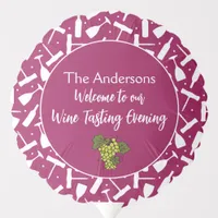 Wine Tasting Party Custom Name Welcome Balloon