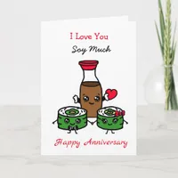 I Love You So Much Sushi Pun Card