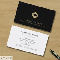 Simple Minimalist Luxury Logo Business Card