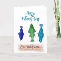 Abstract Fish Father's Day Card