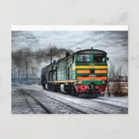 Antique Vintage Train or Locomotive Postcard