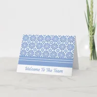 Blue Mosaic Welcome to the Team New Employee Card