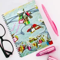 So much love! Love locks for eternal love  Notebook