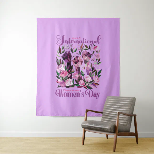 International Women's Day 8 March Thermal Tumbler Tapestry
