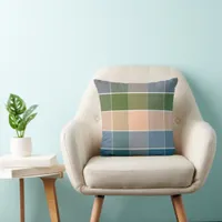 Trendy Modern Color Block Throw Pillow