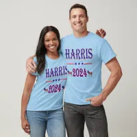 Harris 2024 Pres Democrat Donkeys USA LT Unisex T-Shirt