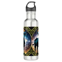 Taurus astrology sign stainless steel water bottle