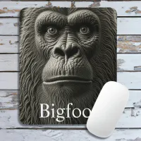 Bigfoot or Sasquatch Close Up Face Mouse Pad