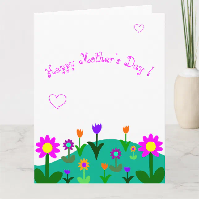 Happy Mother's Day on spring flowers in the c Card