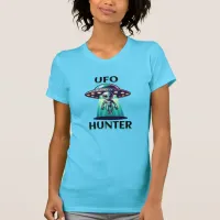 UFO Hunter | Ai Art with UFO and Alien T-Shirt