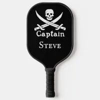 Personalized Pirate Captain Pickleball Paddle