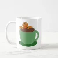 Gingerbread Man Relaxing Cocoa Holiday Fun Art Coffee Mug