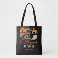 Witch Hocus Pocus Margarita To Focus BLK Halloween Tote Bag