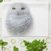 Beautiful, Dreamy and Serene Snowy Owl Towel