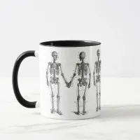 Vintage Skeletons Diagram with Numbered Bones Mug