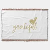 grateful heart throw blanket