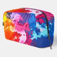 Colorful Modern Abstract Paint All-Over-Print Dopp Kit