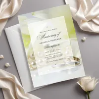 30th Pearl Wedding Anniversary Photo Invitation