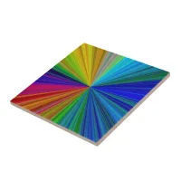Circular Gradient Rainbow Tile