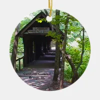 Cambron Covered Bridge, Madison County, Alabama Ceramic Ornament