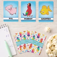 Mod Abstract Summer Frozen Treat Theme  Matching Game Cards