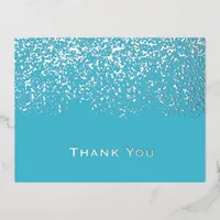 Foil Wedding Thank You  Foil Holiday Postcard