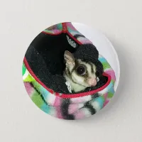 Sugar Glider Wearing a Hat Button