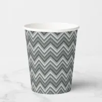 Seven Shades of Gray Zig Zag Paper Cups