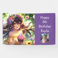 Pretty Anime Girl Photo, Age and Name Birthday  Banner