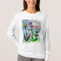 Flowers Musical Notes and Joy Artwork T-Shirt