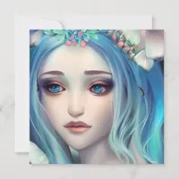 Blue Haired Fairy | Fantasy Art