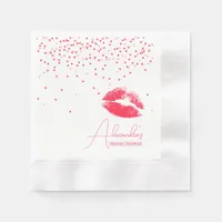 Kiss the Miss Goodbye Party Bridal Shower Napkins