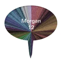 Circular Gradient Earthy Rainbow Cake Topper