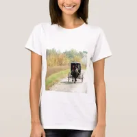 Autumn Amish Horse and Buggy T-Shirt