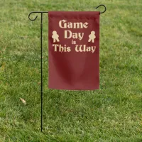 Game Day This Way Fun Boardgame Announcement Garden Flag