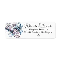 Victorian Elegant Flowers Romantic Beloved  Label