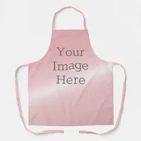 Create Your Own Metallic Blush Pink Faux Foil Apron