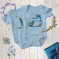 Wild One Playful Sea Life Baby Bodysuit