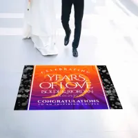 Elegant 39th Agate Wedding Anniversary Celebration Floor Decals