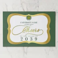 Green 2 School College University Graduation Day Paper Pad