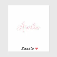 Handwritten Name Calligraphy Cute Personalized Sticker