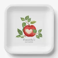 Apple Of Our Eye Fall Harvest Rustic Baby Shower Paper Plates